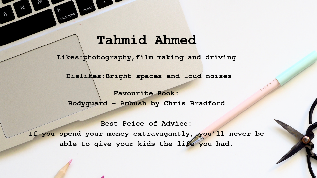 Tahmid Profile