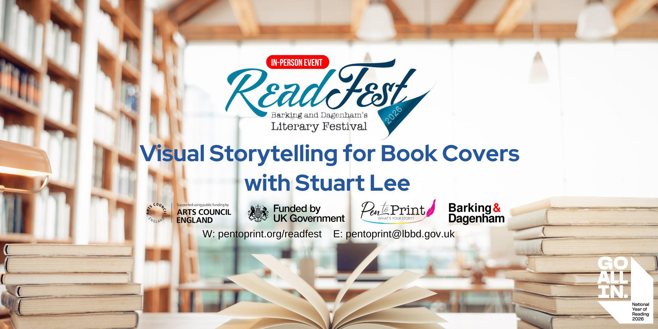 ReadFest 2026: Visual Storytelling for Book Covers with Stuart Lee