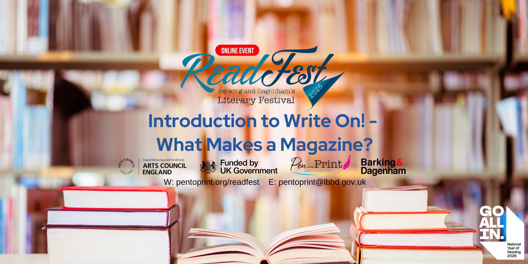 Online ReadFest 2026: Introduction to Write On! – What Makes a Magazine?