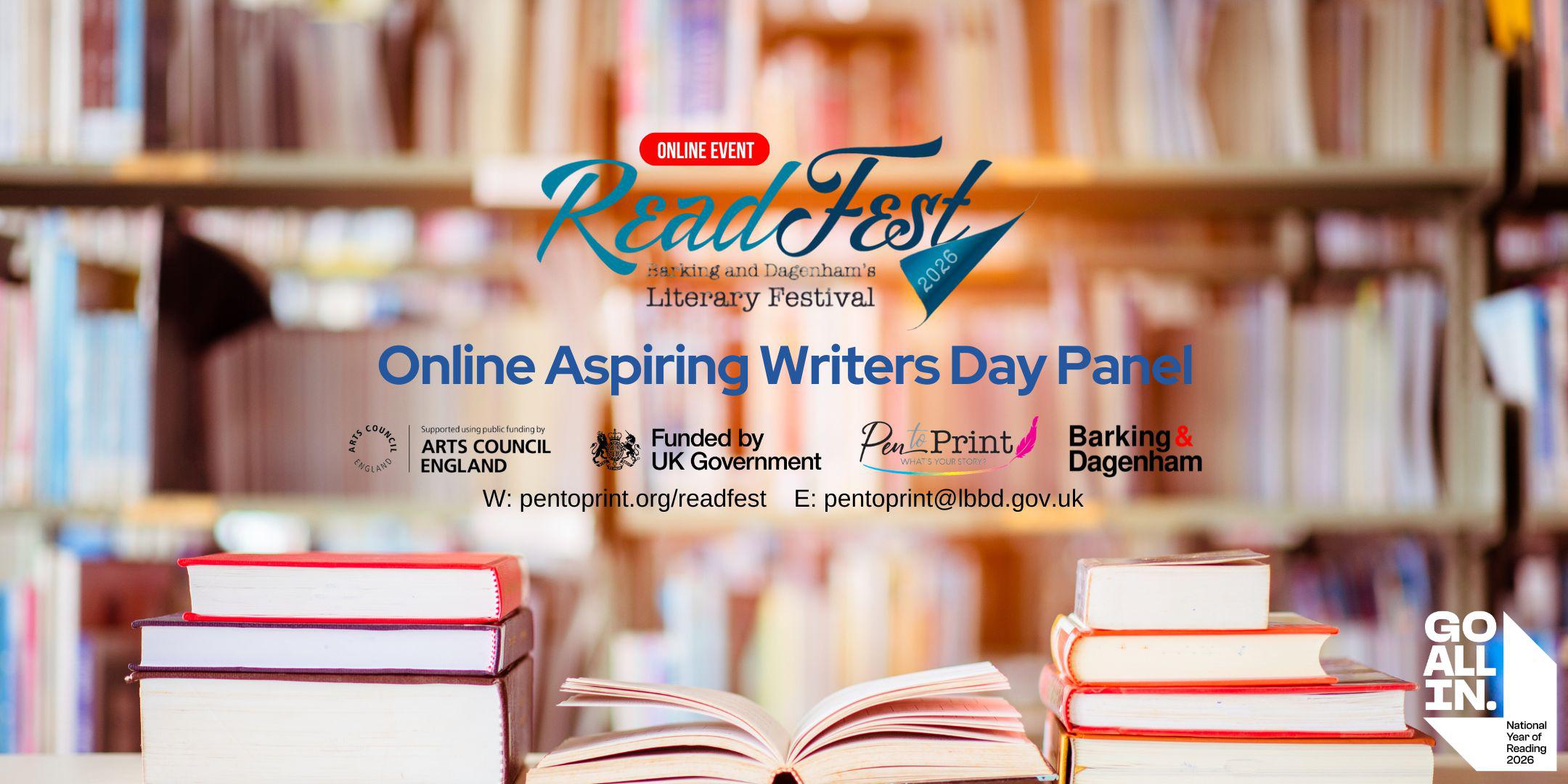 Online ReadFest 2026: Aspiring Writers Day Panel