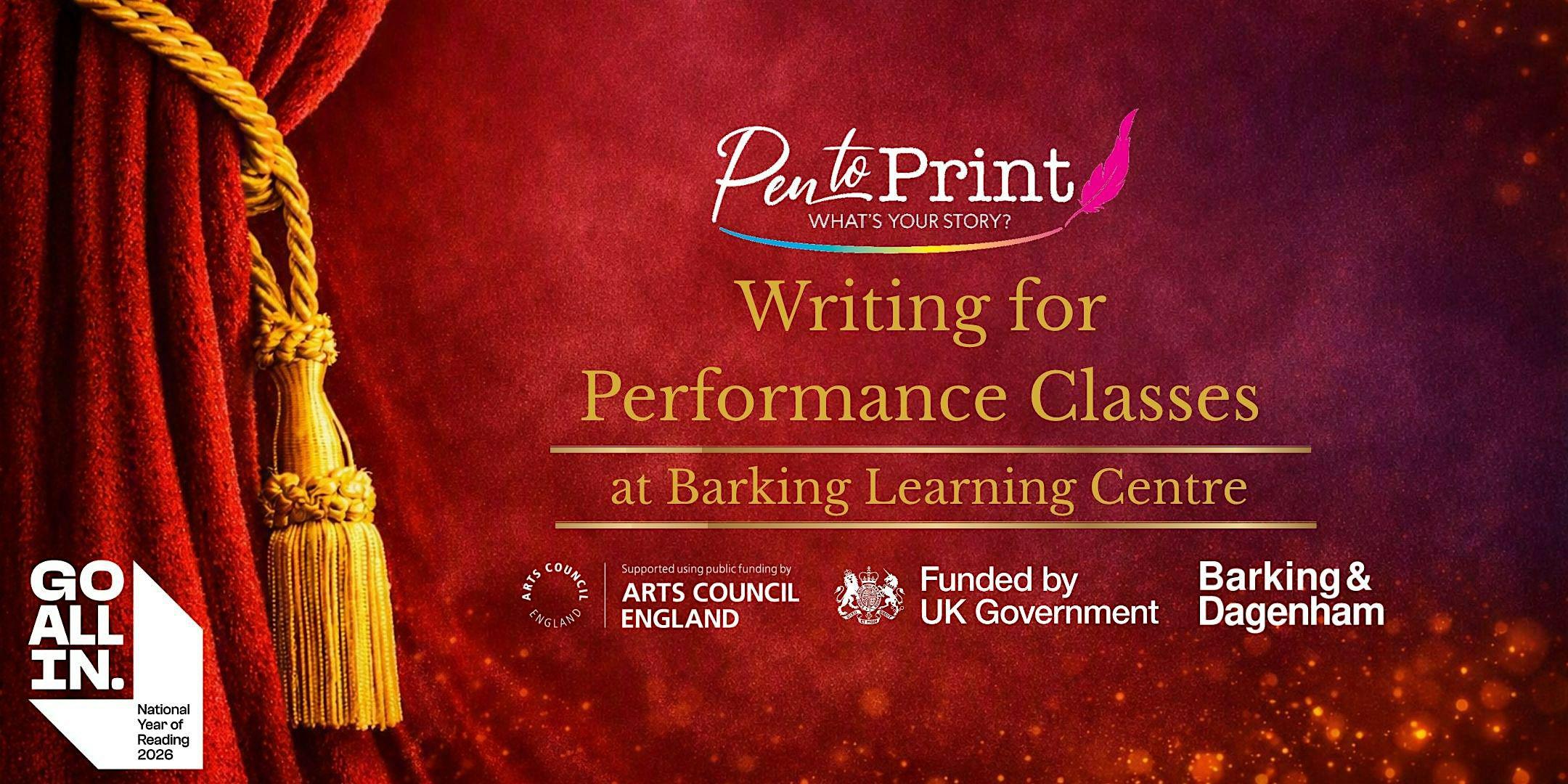 Pen to Print: Writing for Performance Class with Kelly Jones