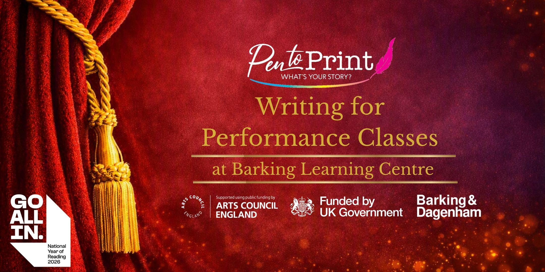Pen to Print: Writing for Performance Class with Kelly Jones