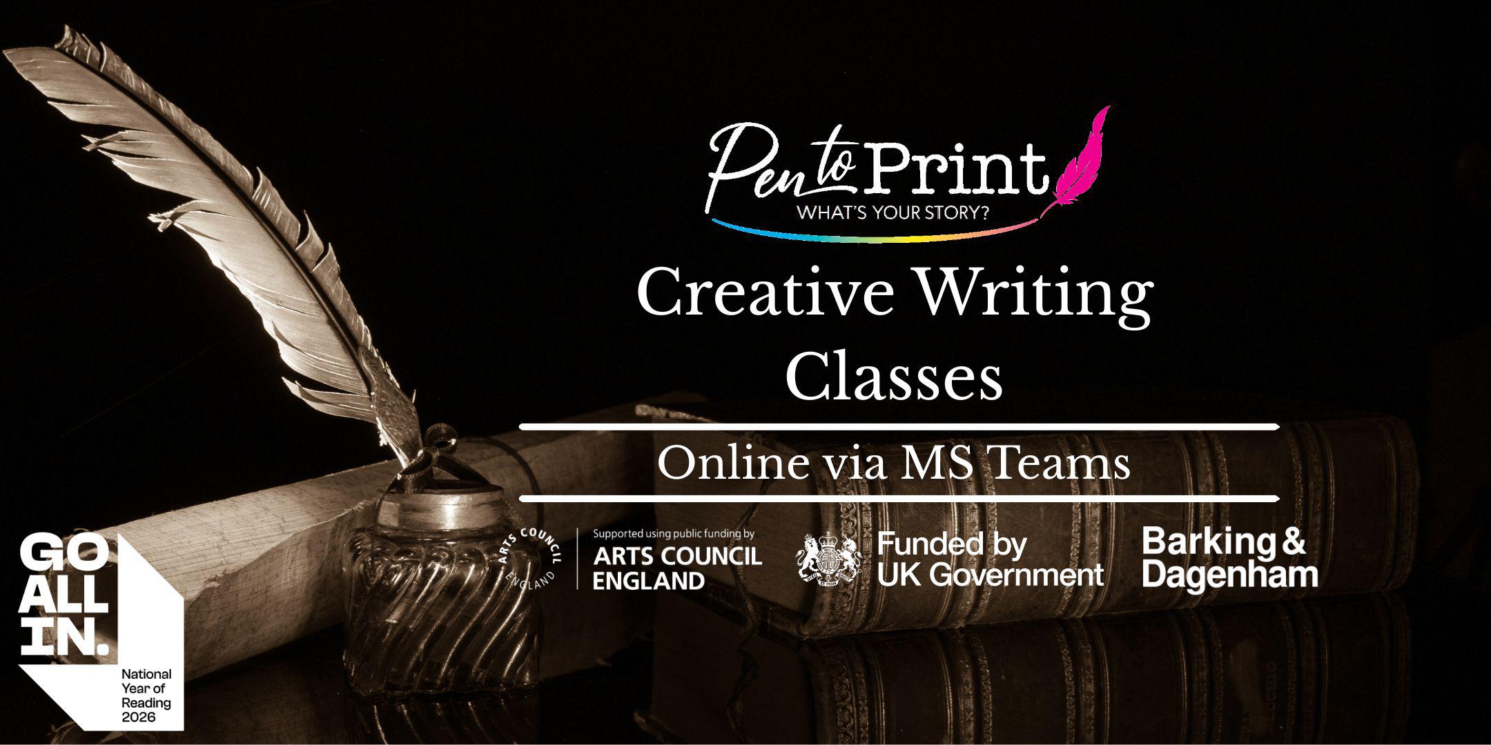 Online Pen to Print: Creative Writing Class with Ian Ayris