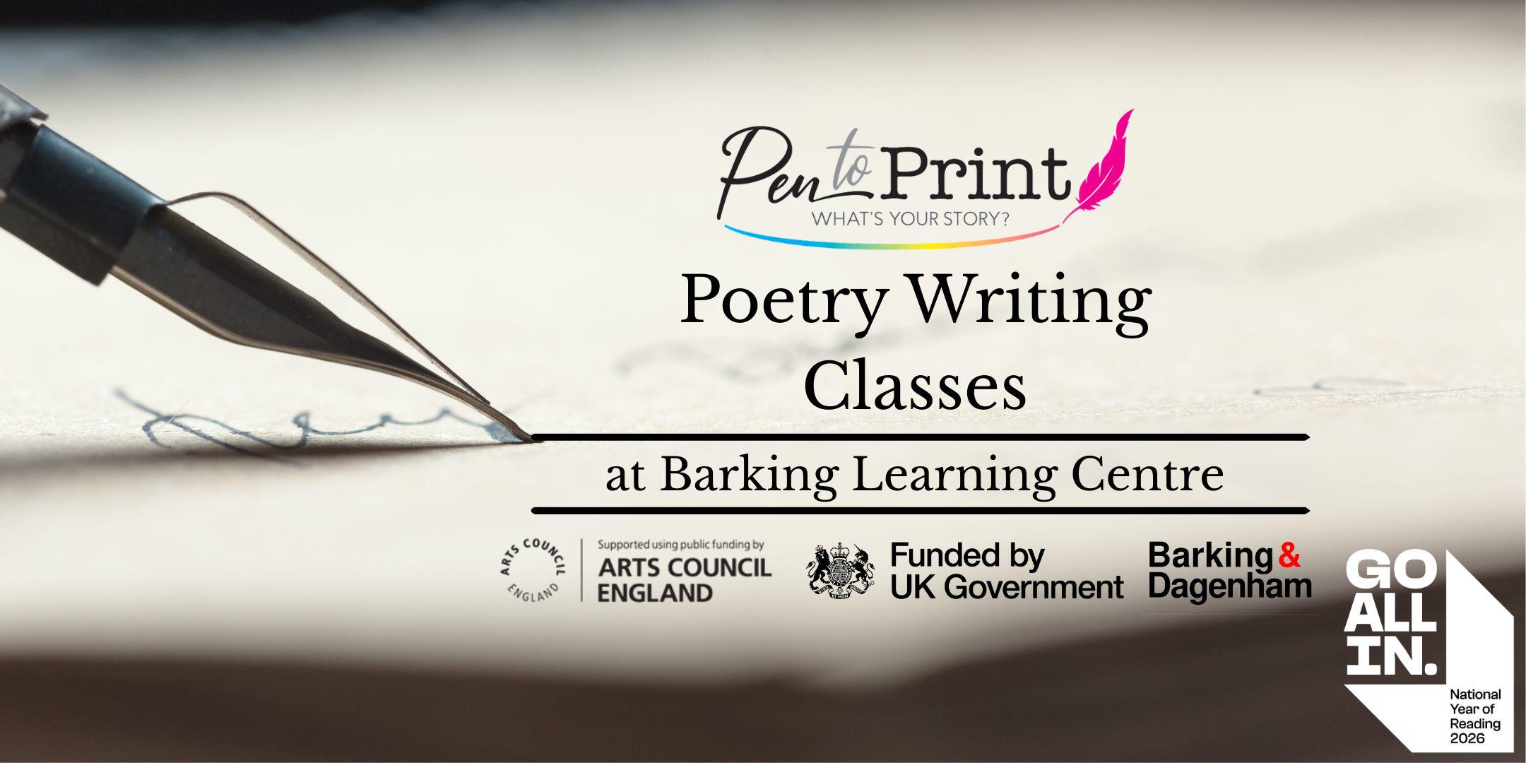 Pen to Print: Poetry Writing Class with Mab Jones