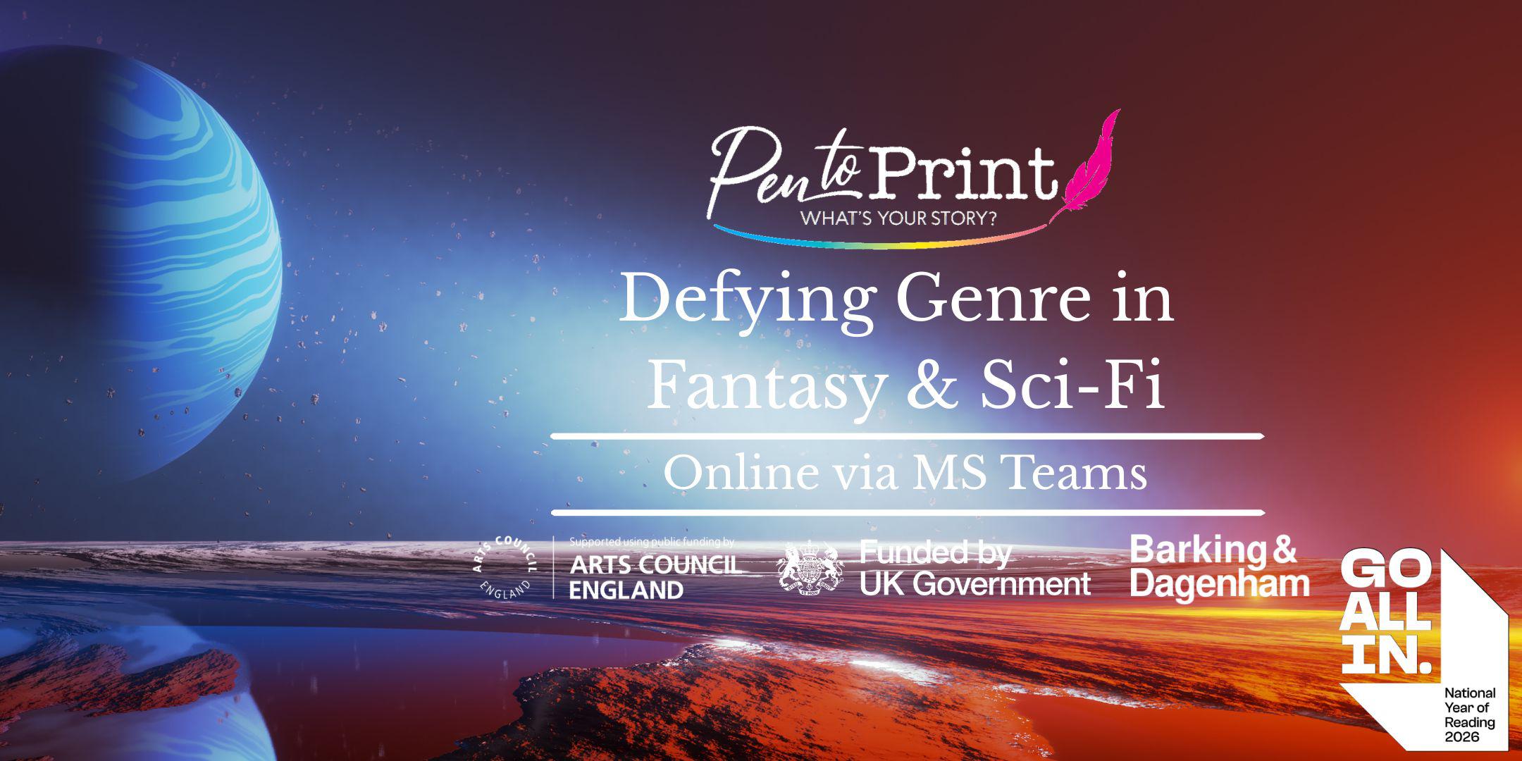 Online Pen to Print: Defying Genre in Fantasy & Sci-Fi with Claire Buss